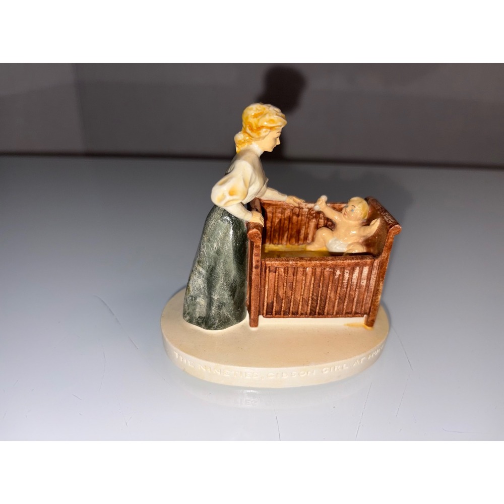 Vintage Sebastian Miniature "The Nineties, Gibson Girl at Home" Figurine (1960)